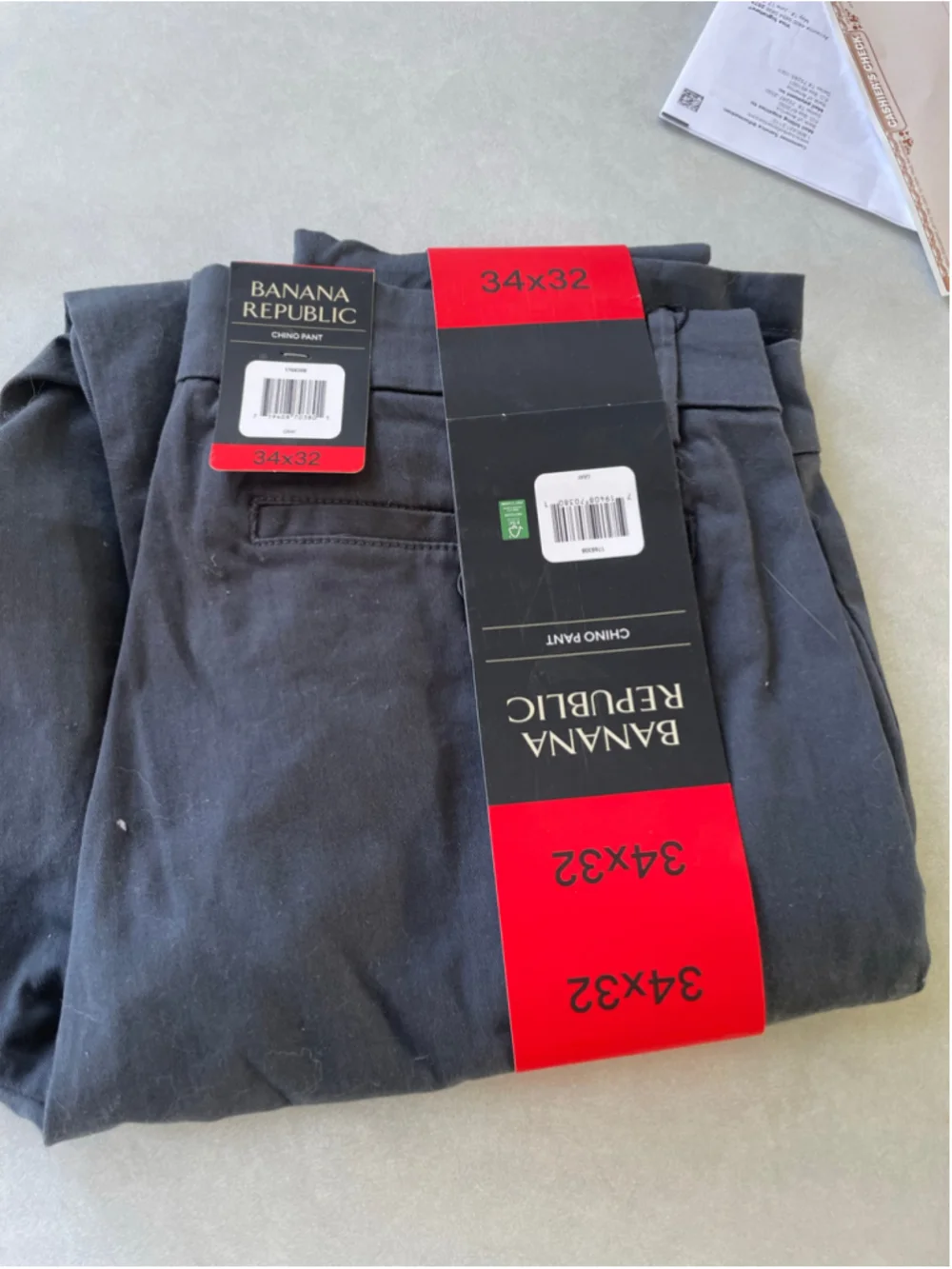 Men's Banana Republic Chino Pants Gray Size 34x32